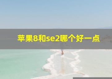 苹果8和se2哪个好一点