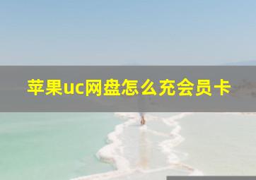 苹果uc网盘怎么充会员卡