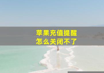 苹果充值提醒怎么关闭不了