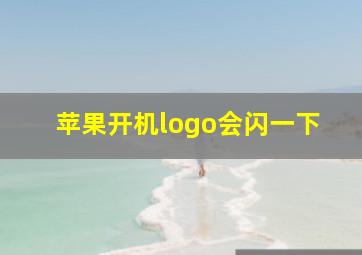 苹果开机logo会闪一下