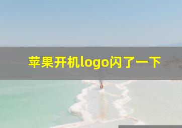 苹果开机logo闪了一下