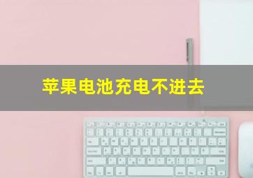 苹果电池充电不进去