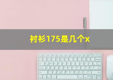 衬衫175是几个x