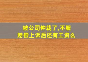 被公司仲裁了,不服赔偿上诉后还有工资么