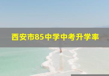 西安市85中学中考升学率