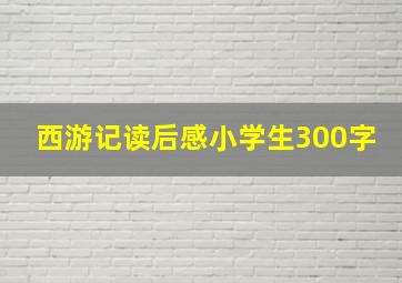 西游记读后感小学生300字