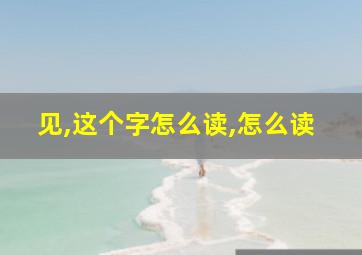 见,这个字怎么读,怎么读