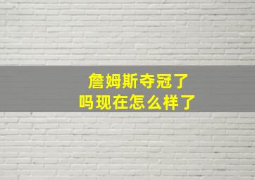 詹姆斯夺冠了吗现在怎么样了