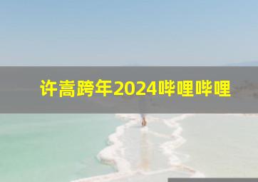 许嵩跨年2024哔哩哔哩