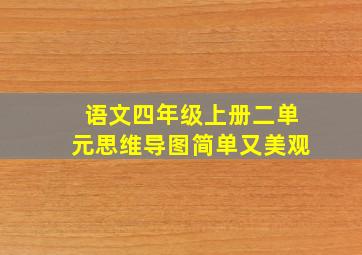 语文四年级上册二单元思维导图简单又美观