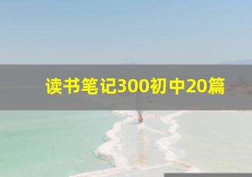 读书笔记300初中20篇