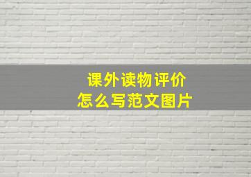 课外读物评价怎么写范文图片