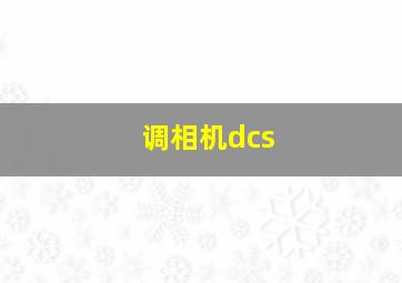 调相机dcs