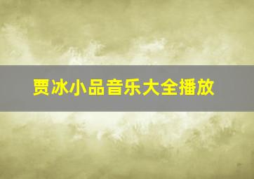 贾冰小品音乐大全播放