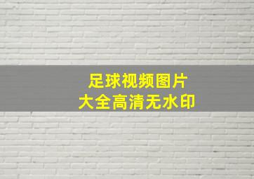 足球视频图片大全高清无水印