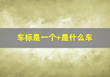 车标是一个+是什么车