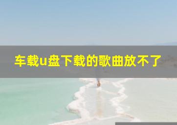 车载u盘下载的歌曲放不了