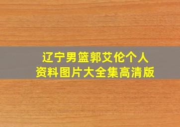 辽宁男篮郭艾伦个人资料图片大全集高清版