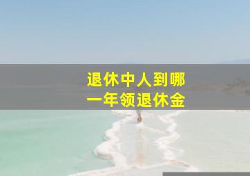 退休中人到哪一年领退休金