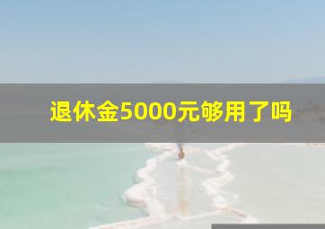 退休金5000元够用了吗