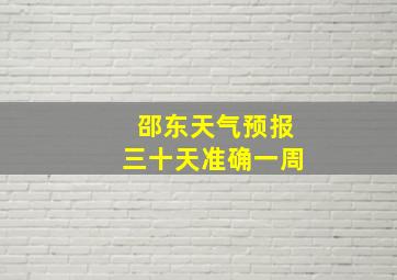 邵东天气预报三十天准确一周