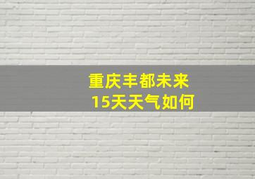 重庆丰都未来15天天气如何