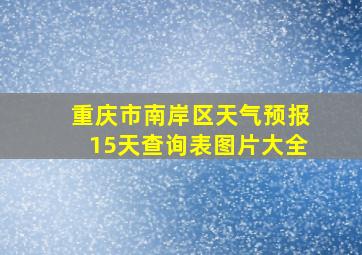 重庆市南岸区天气预报15天查询表图片大全