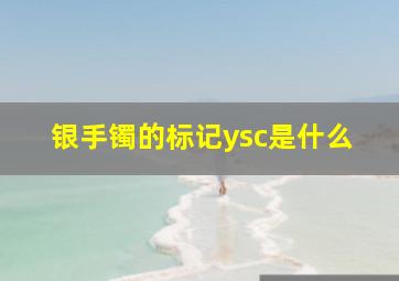 银手镯的标记ysc是什么