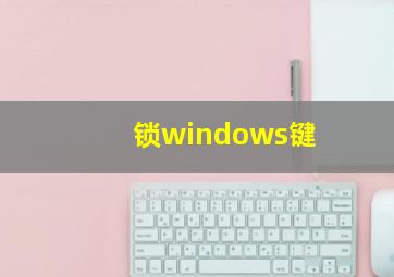 锁windows键