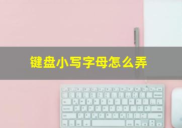 键盘小写字母怎么弄