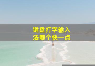 键盘打字输入法哪个快一点