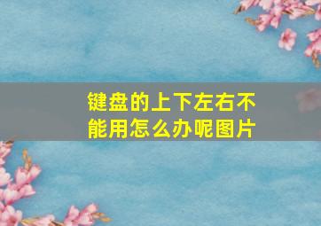 键盘的上下左右不能用怎么办呢图片