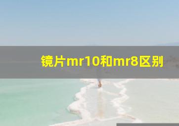 镜片mr10和mr8区别