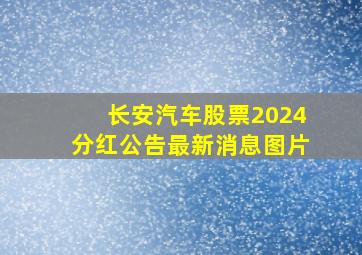 长安汽车股票2024分红公告最新消息图片