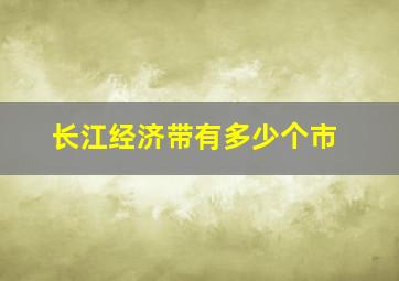 长江经济带有多少个市