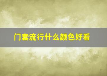 门套流行什么颜色好看