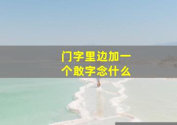 门字里边加一个敢字念什么