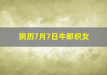 阴历7月7日牛郎织女