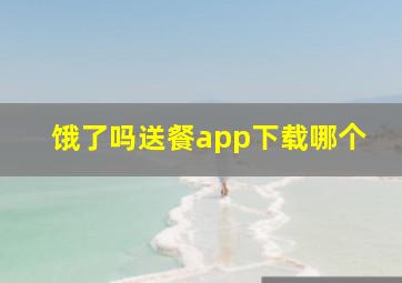 饿了吗送餐app下载哪个