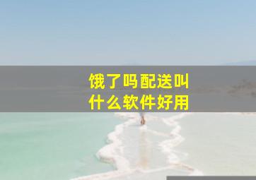 饿了吗配送叫什么软件好用