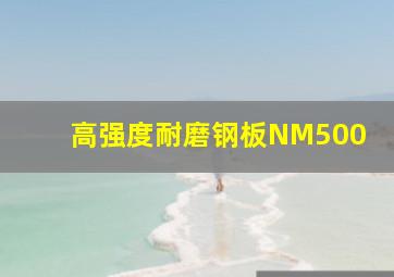 高强度耐磨钢板NM500