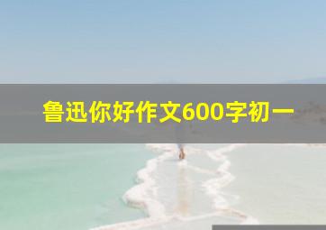 鲁迅你好作文600字初一