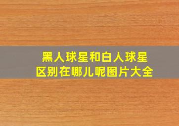 黑人球星和白人球星区别在哪儿呢图片大全