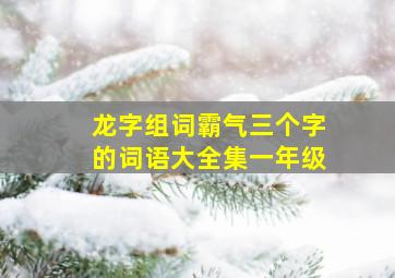 龙字组词霸气三个字的词语大全集一年级