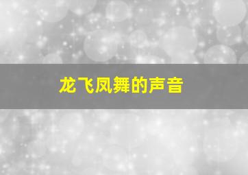 龙飞凤舞的声音