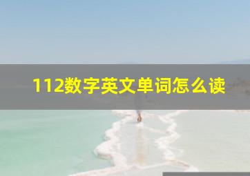 112数字英文单词怎么读