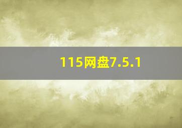 115网盘7.5.1