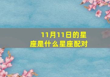 11月11日的星座是什么星座配对