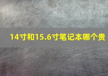 14寸和15.6寸笔记本哪个贵