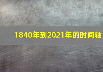 1840年到2021年的时间轴